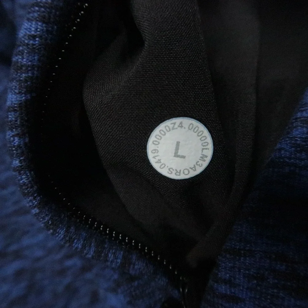 Lululemon Pullover Mens Large Blue Surge Warm Half Zip Athletic Heather
